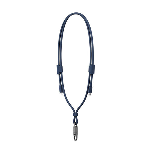 Energea Lasso Lanyard C-C Cable 480Mbps 240W With Lanyard Card 1.5M (Blue)