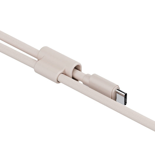 Energea Lasso Lanyard C-C Cable 480Mbps 240W With Lanyard Card 1.5M (Beige)