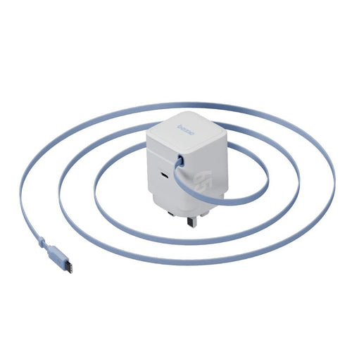Bazic Retrek 65W-WHT GoPort 1C+1C Retractable Charger White
