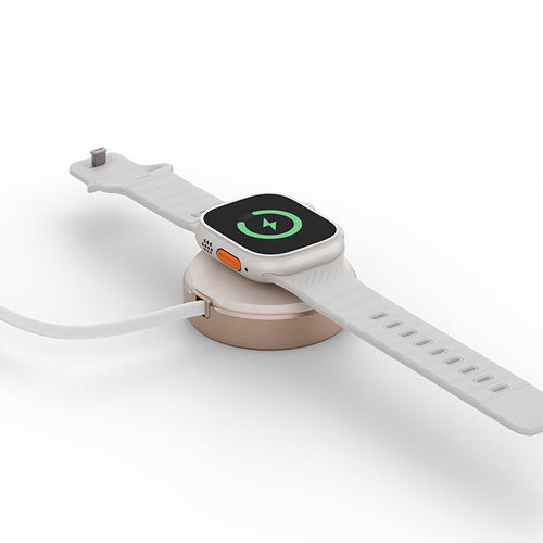 Energea Magduo ARC 2-in-1 Phone And Watch Charger With Retractable Cable (Gold)