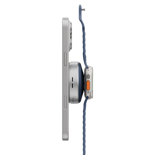 Energea Magduo ARC 2-in-1 Phone And Watch Charger With Retractable Cable (Blue)