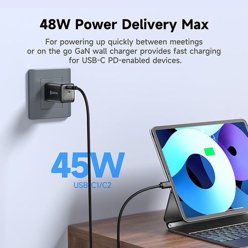 Griffin PowerBlock  48W GaN Wall Charger (Travel Ready)