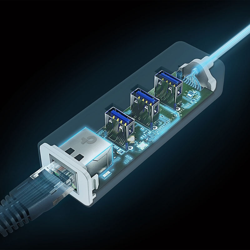TP-Link UE330C USB Type-C 3-Port Hub & Gigabit Ethernet Adapter