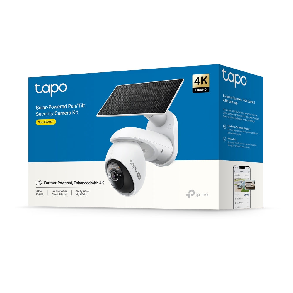 TP-Link Tapo C660 Solar-Powered Pan/Tilt Security Camera Kit