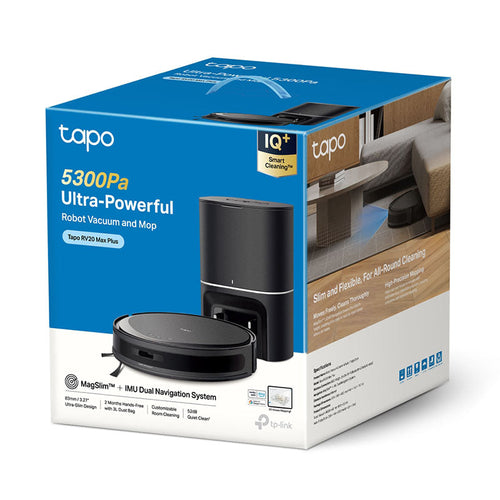 TP-Link Tapo RV20 Max Plus Robot Vacuum Cleaner & Auto-Empty Dock