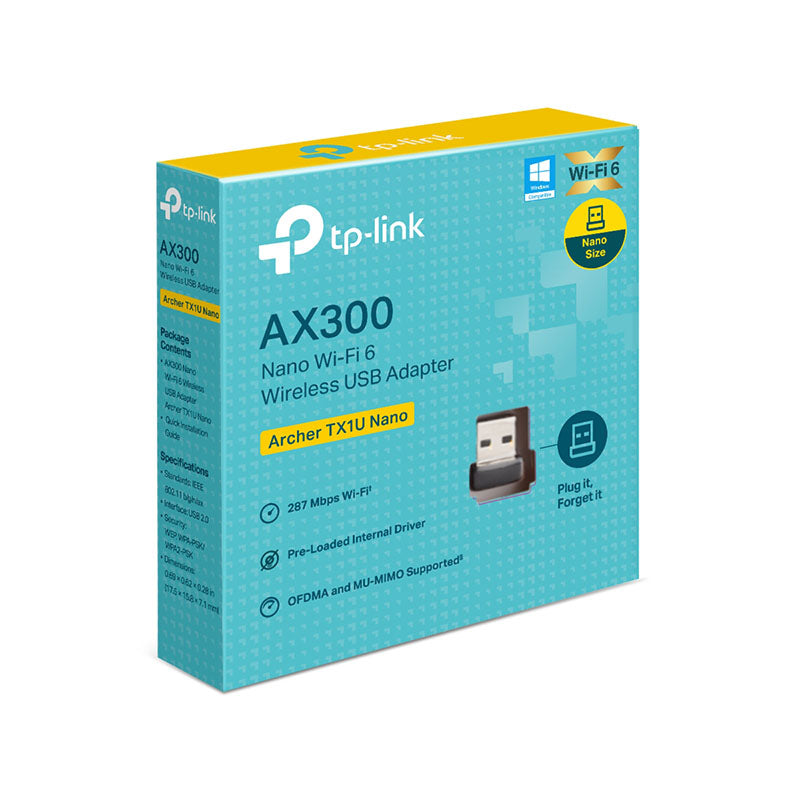 TP-Link Archer TX1U Nano AX300 Wi-Fi 6 USB Adapter