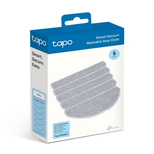 Tapo RVA301 Robot Vacuum Washable Mop Cloth (5 Pcs)