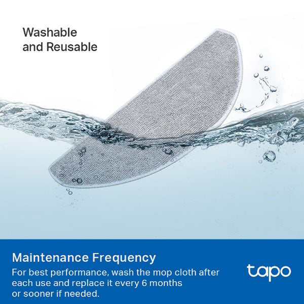 Tapo RVA301 Robot Vacuum Washable Mop Cloth (5 Pcs)