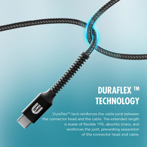 Daiyo CP2617-BK MFI Lightning to Type C Male 1.5m (Black)