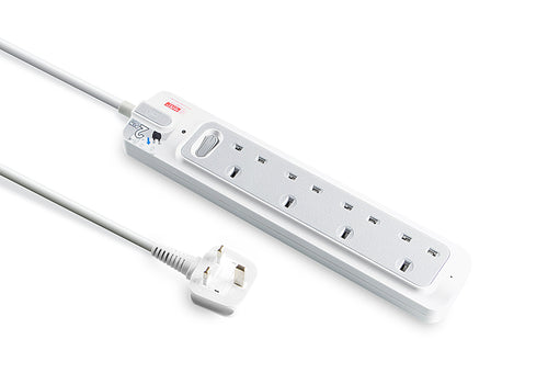 Daiyo DE 364 4Way 2M Master Switch Socket Strip with Surge