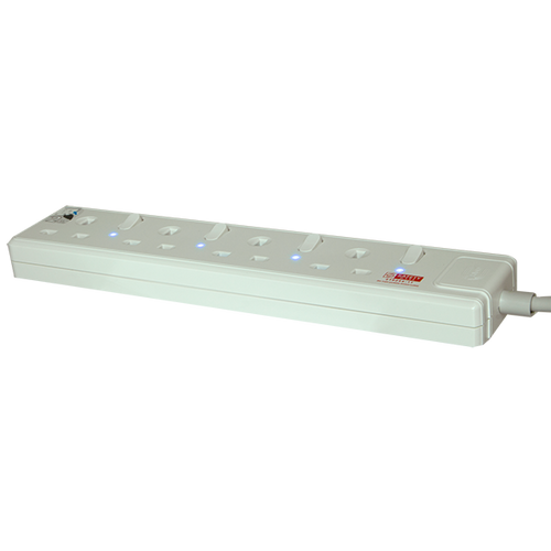 Daiyo DE384-6M LED 4 Way Socket Strip w Surge 6M