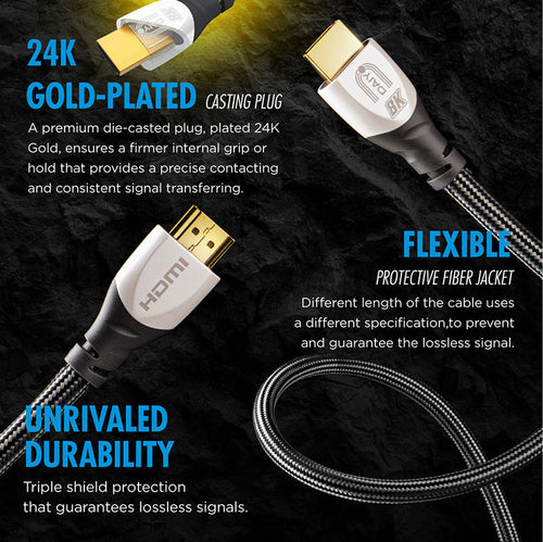 Daiyo 8K UHS HDMI Cable 2.1 Version 3M SC6363