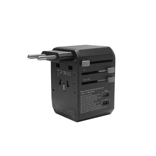 Soundteoh TA-345 45W Travel Adaptor W/2 USB-A + 2 USB-C