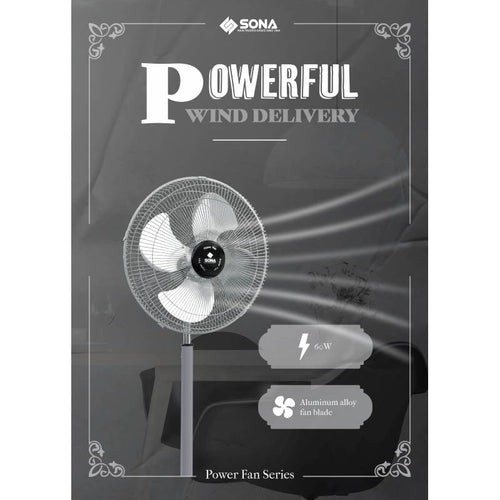 Sona SSO 6065  16Iinch Power Stand Fan