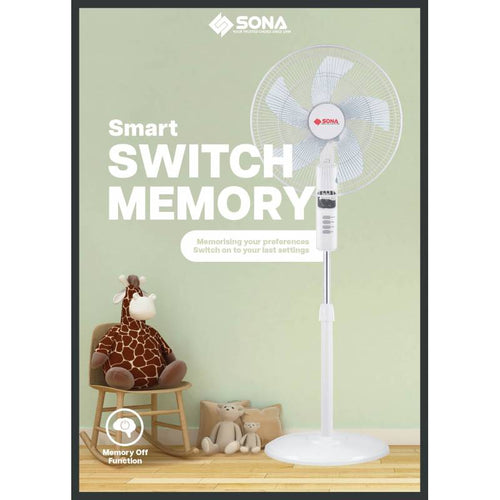 Sona SFS1184DC 16-inch Remote DC Stand Fan