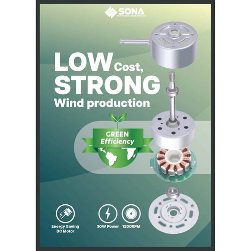Sona SFS1184DC 16-inch Remote DC Stand Fan