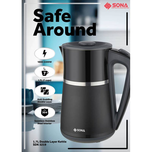 Sona SDK 5219 1.7L Double Layer Kettle Jug