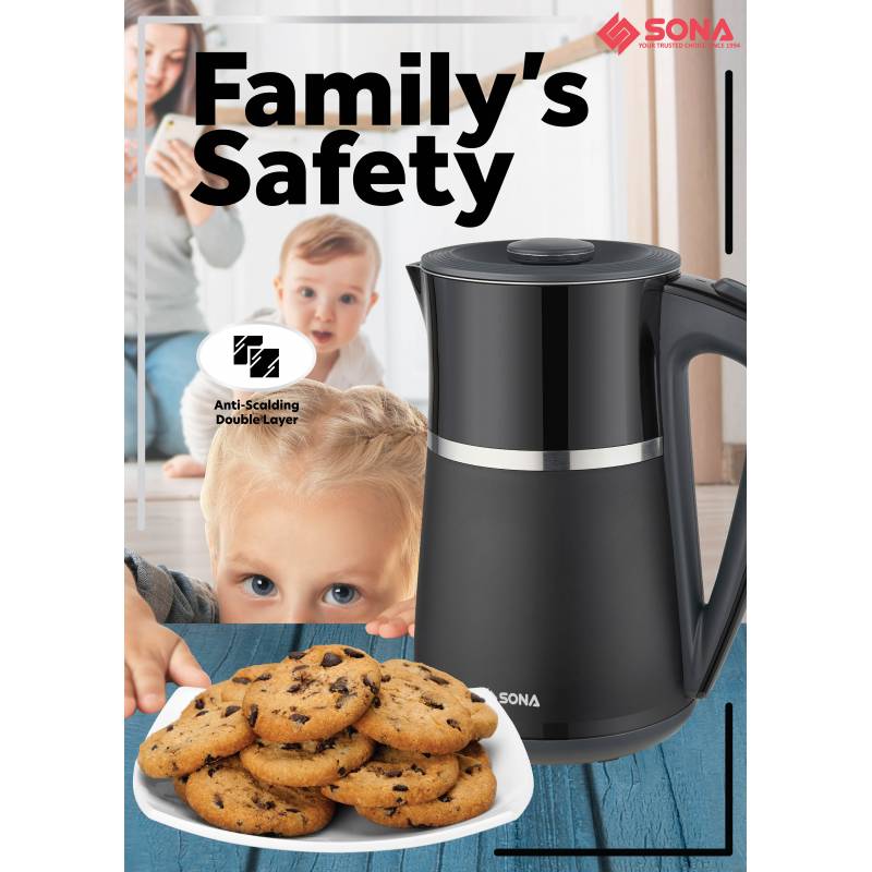 Sona SDK 5219 1.7L Double Layer Kettle Jug