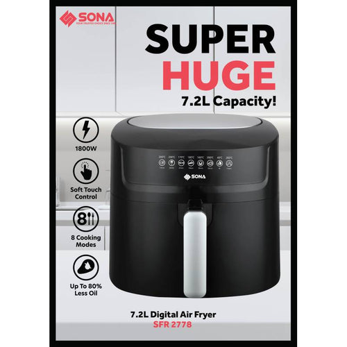 Sona SFR 2778 7.2L Digital Air Fryer