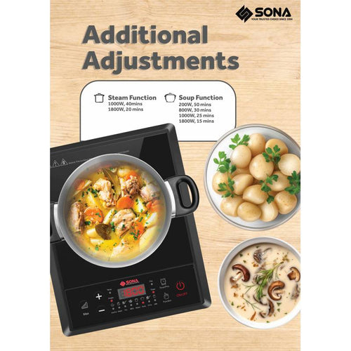 Sona SIC8655 Induction Cooker with Free Pot