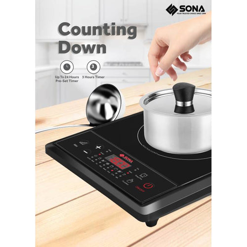 Sona SIC8655 Induction Cooker with Free Pot