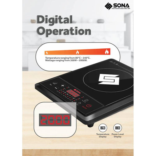 Sona SIC8655 Induction Cooker with Free Pot