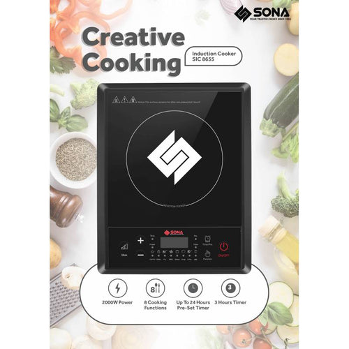 Sona SIC8655 Induction Cooker with Free Pot