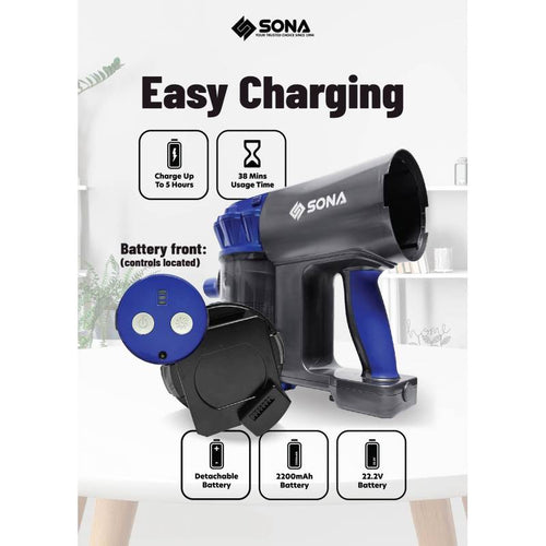 Sona SVC6820 Cordless Handheld Vacuum Cleaner