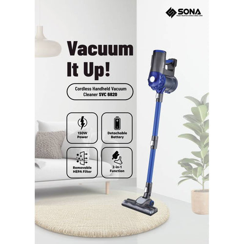 Sona SVC6820 Cordless Handheld Vacuum Cleaner
