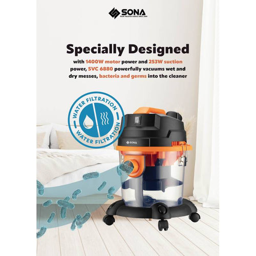 Sona SVC6880 Water Filtration Vacuum Cleaner