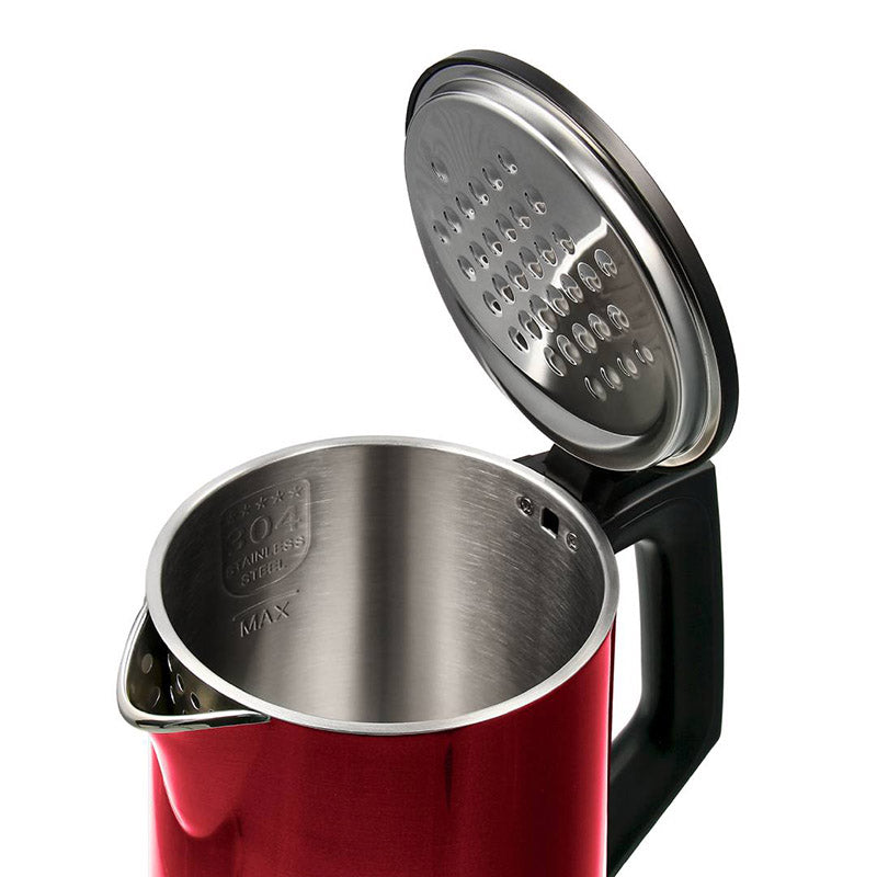 Jogen KE4211 Stainless Steel Kettle 1.7L 2200w Keep Warm (Red)