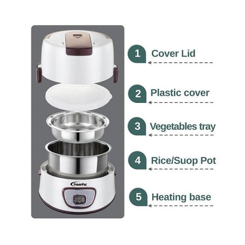 PowerPac PPRC113 Electric Lunch Box 1.2L [Backorder]