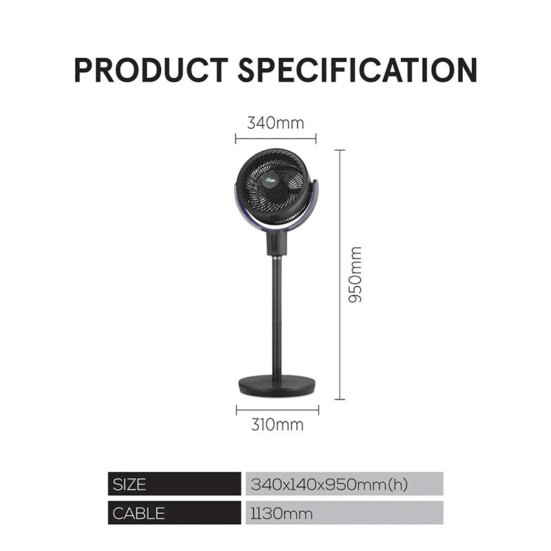 iFan IF7456 DC Air Circulator 36-Speed