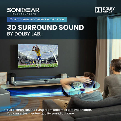 SonicGear Studiobar 3000 + Subwoofer + Mic
