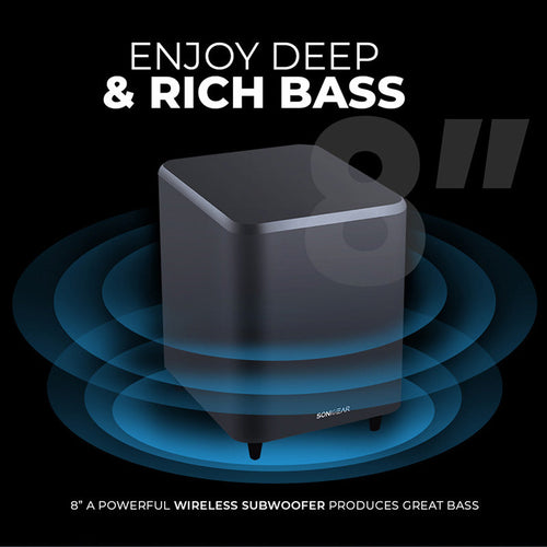 SonicGear Studiobar 3000 + Subwoofer + Mic