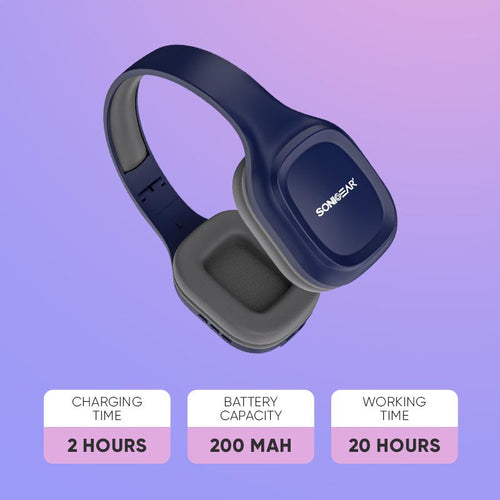 SONICGEAR AIRPHONE 5 BT Headphone Indigo