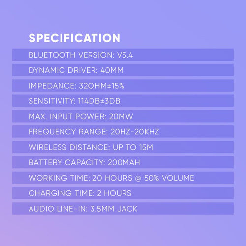 SONICGEAR AIRPHONE 5 BT Headphone Indigo