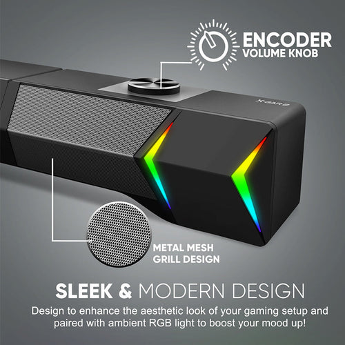 Armaggeddon X-Bar 2 RGB 2.0 Gaming Soundbar