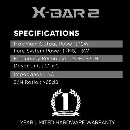 Armaggeddon X-Bar 2 RGB 2.0 Gaming Soundbar