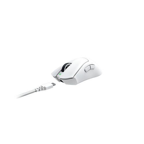 Razer DeathAdder V3 Pro - White Edition - Ultra-lightweight Wireless Ergonomic Esports Mouse