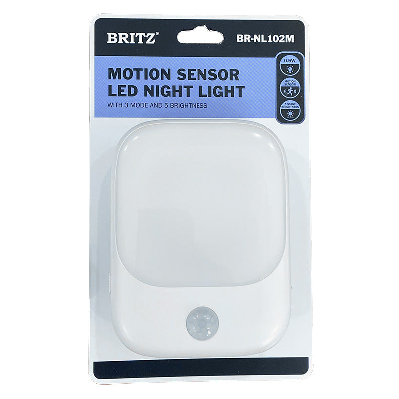 Britz BR-NL102M LED Motion Sensor Night Light with Adjustable Brightness