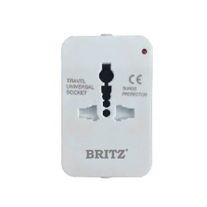 Britz BR-838 Multi Travel Adaptor with Surge (White)