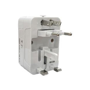 Britz BR-838 Multi Travel Adaptor with Surge (White)