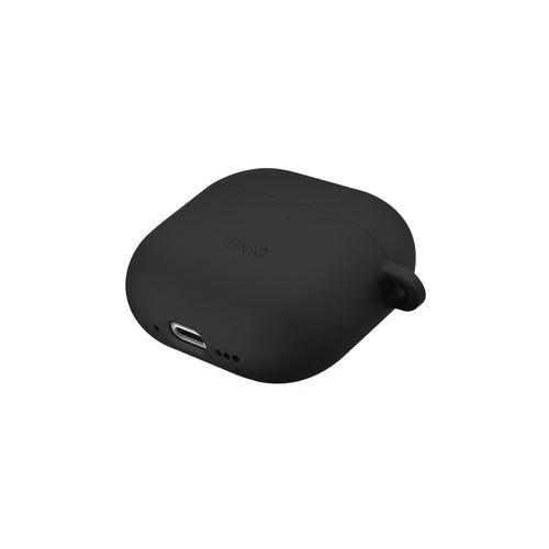 Uniq NEXO Active Hybrid Silicone Airpods 4th Gen (2024) Case with Sports Ear Hooks (Black)