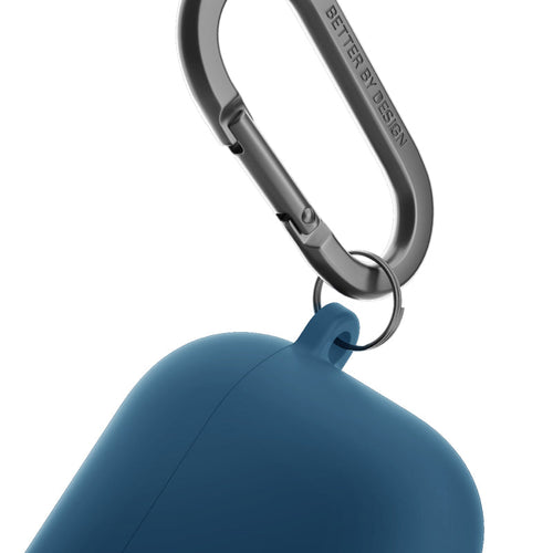 Uniq NEXO Active Hybrid Silicone Airpods 4th Gen (2024) Case with Sports Ear Hooks (Pacific Blue)