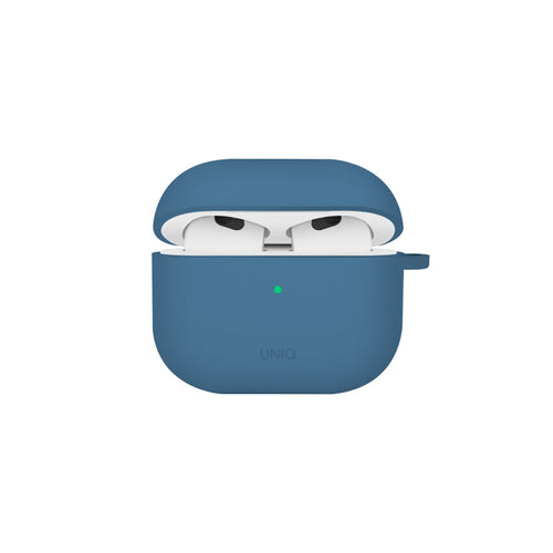 Uniq NEXO Active Hybrid Silicone Airpods 4th Gen (2024) Case with Sports Ear Hooks (Pacific Blue)