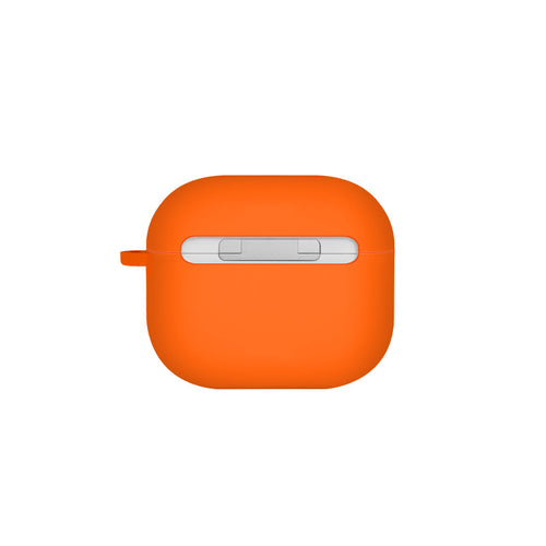 Uniq NEXO Active Hybrid Silicone Airpods 4th Gen (2024) Case with Sports Ear Hooks (Volt Orange)