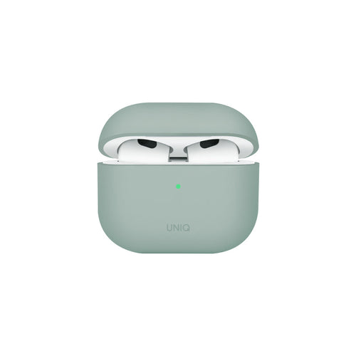 Uniq Lino Hybrid Liquid Silicon Airpods 4th Gen (2024) Case - Iceplant Green