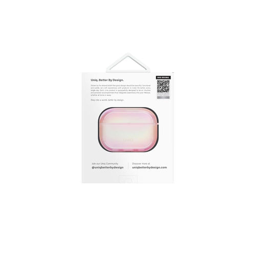 Uniq Iridescia Airpods Pro 2nd Gen Hang Case - Pink Prism