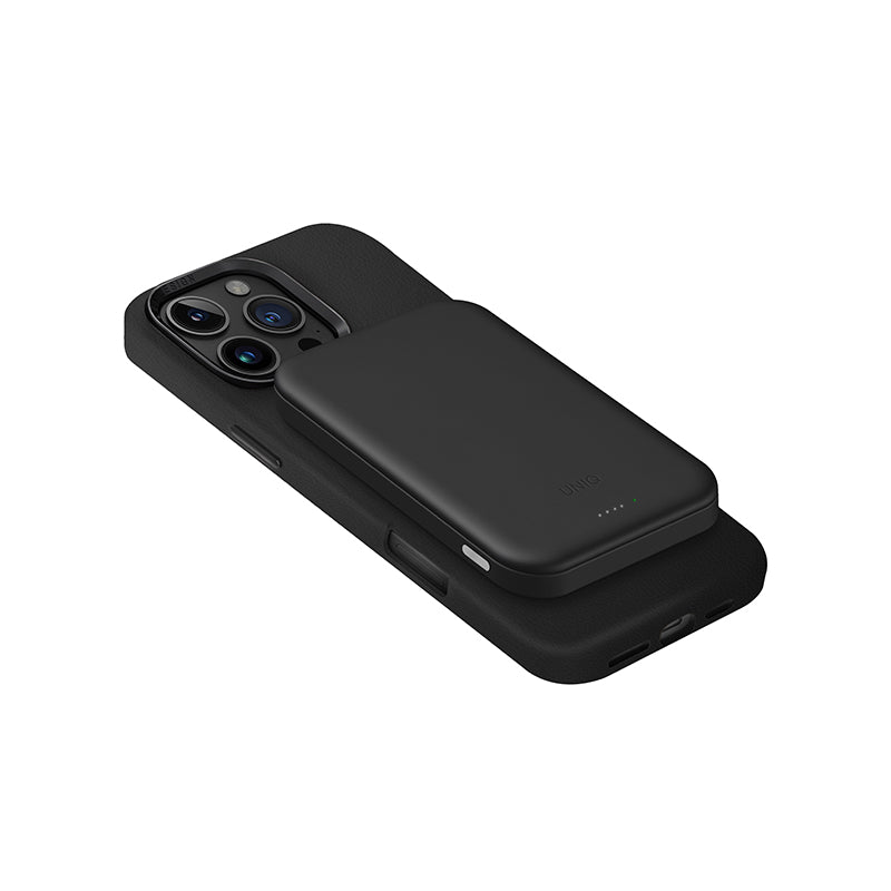 Uniq Lyden Lexa 5000mAh Magnetic Fast Wireless USB-C PD Power Bank - (Black)